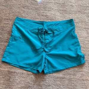 Eastern Mountain Sports Teal Drawstring Women’s Shorts
